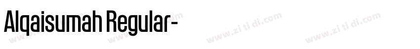 Alqaisumah Regular字体转换